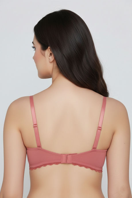 Zivame Padded Regular Wired 3/4th Coverage Tshirt Bra - Faded Rose — image 3